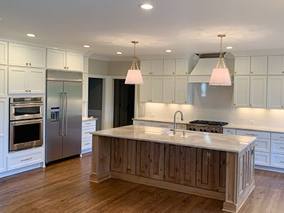 average-kitchen - Greystone Remodeling Large kitchen with new cabinets and kitchen island